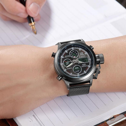BIDEN Mens Digital Quartz Watch