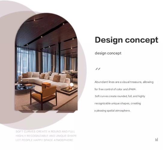 Modern Luxury Curved Sectional Sofa with Chaise Extension