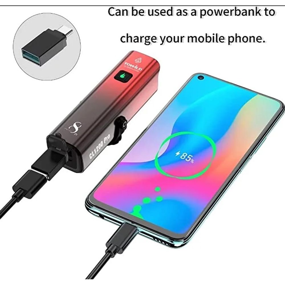 TOWILD CL1200 Pro Wireless Rechargable Front Light