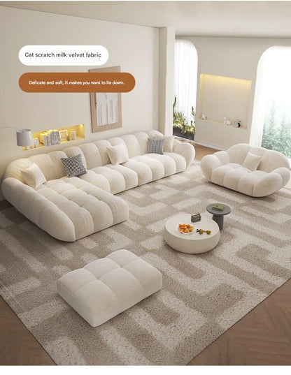 Luxury L-Shape Sectional Sofa with Chaise Lounge