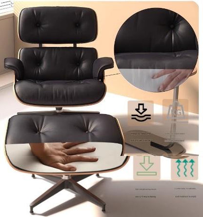 Luxury Wooden Recliner Chair With Leather Cushion