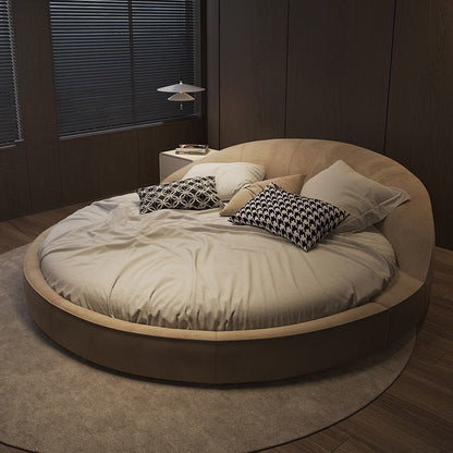 Italian Luxury Fabric Round Bed