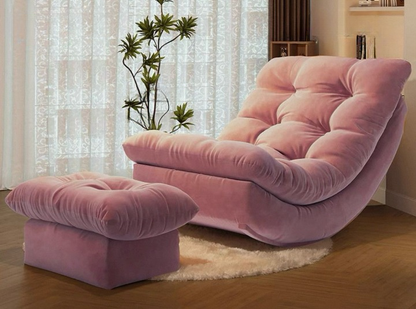Luxury Recliner Lounge Chair with Ottoman Footrest