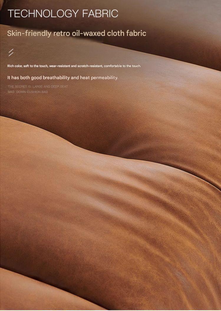 Luxury Leather Sofa With Deep Lounge Seating