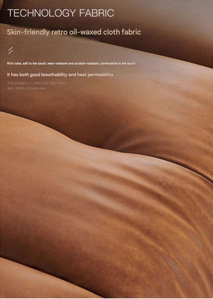Luxury Leather Sofa With Deep Lounge Seating