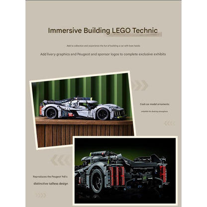 LEGO 42156 Peugeot Super Sports Car Building Blocks Set