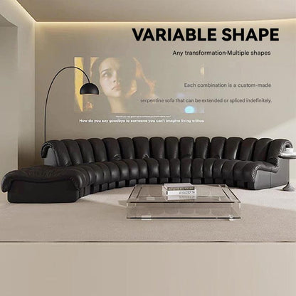 Italian Light Luxury Curved Modular Sofa
