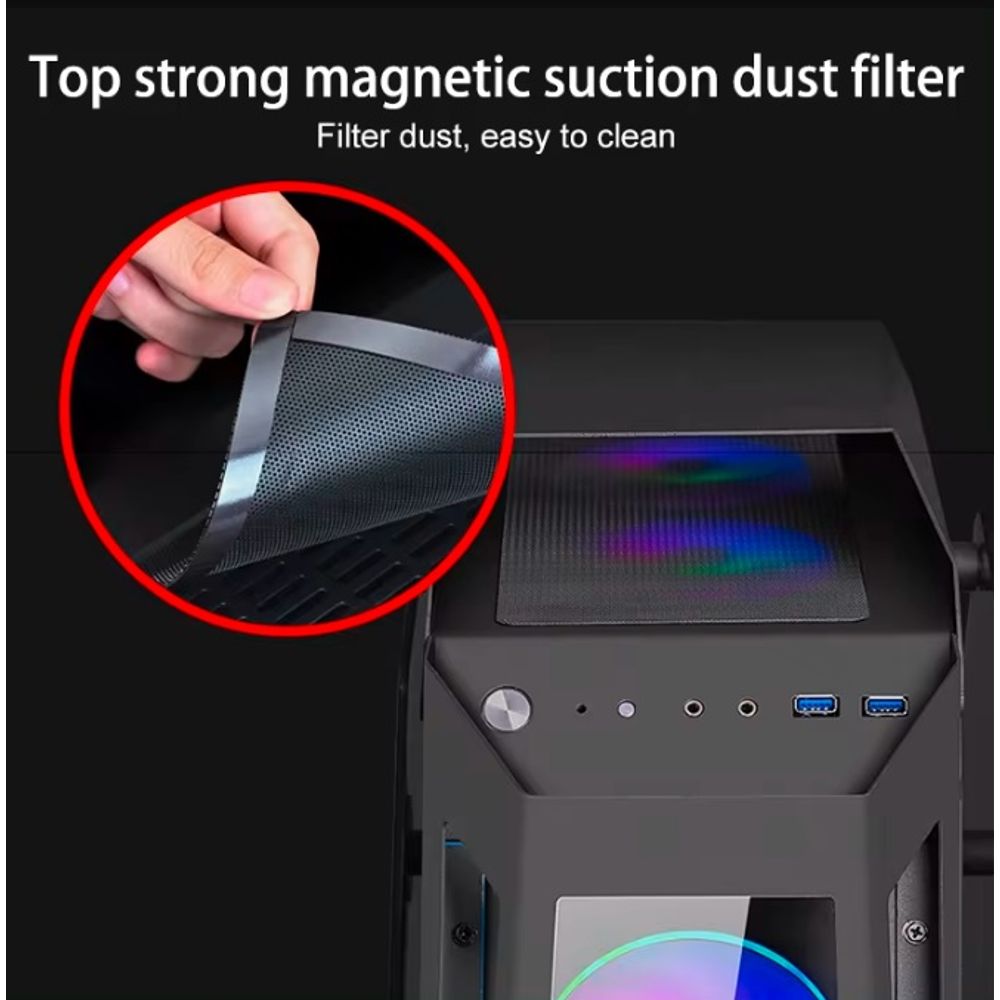 PC Gaming K plus ATX CPU Cabinet Case