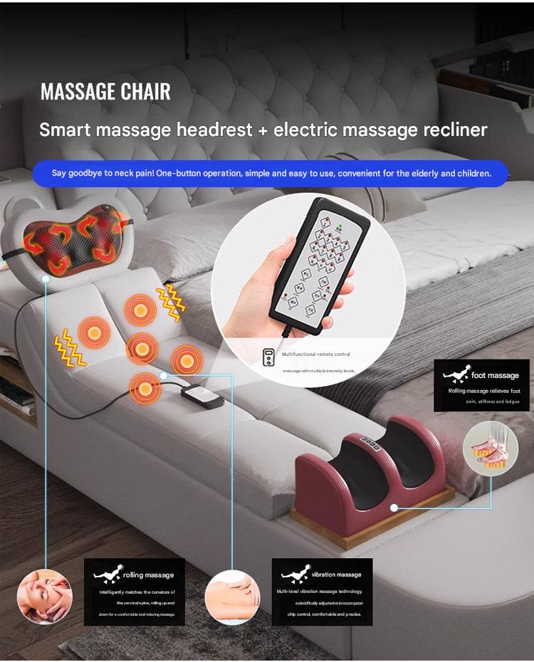 Multifunctional Electric Tatami Leather Bed