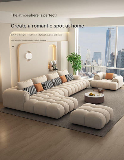 Italian Luxury Bubble Sectional Sofa With Ottoman