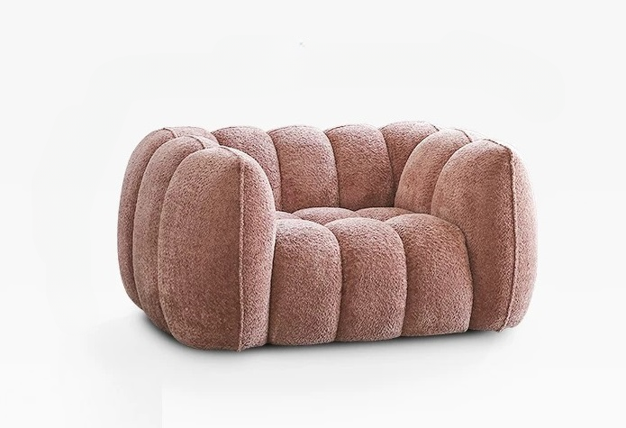 French Retro Pumpkin Lounge Sofa
