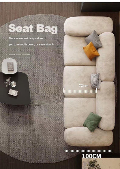Luxury Fabric Sofa With Footstool