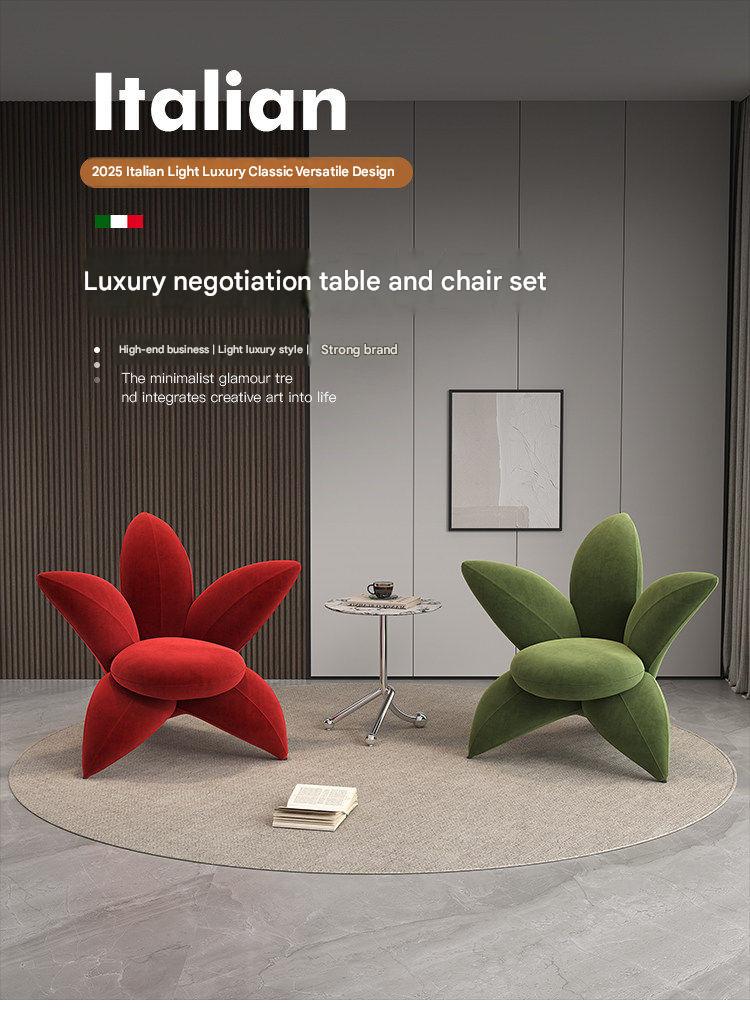 Luxury Lily Flower Sofa Chair