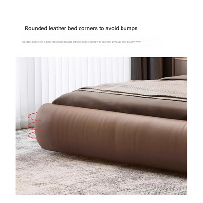 Italian Luxury Soft Leather Double Bed