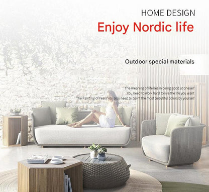 Luxury Outdoor Rattan Sofa Set