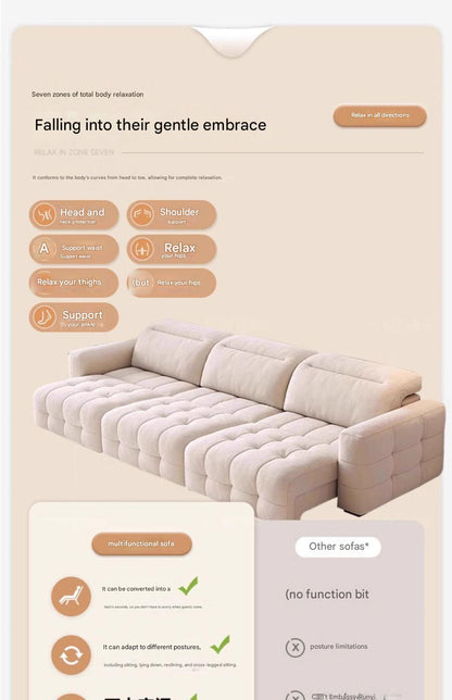 Four Seat Electric Functional Extendable Sofa Bed
