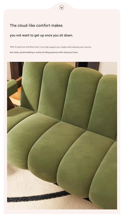 French Retro Sofa Set With Coffee Table Combination
