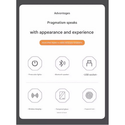 Luxury Bluetooth Audio Bedside Cabinet