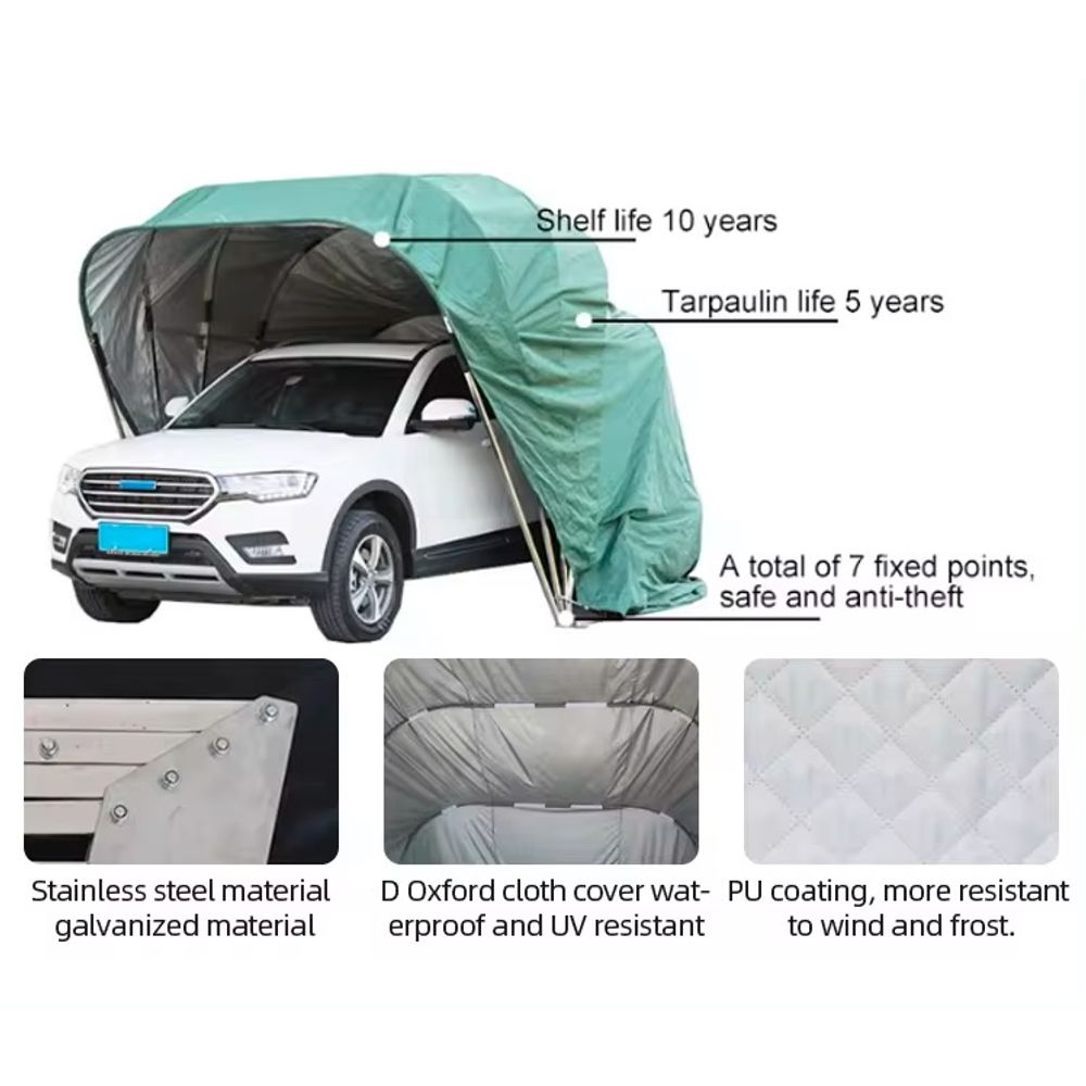 5.5m Fully Automatic Remote Folding Carport 7