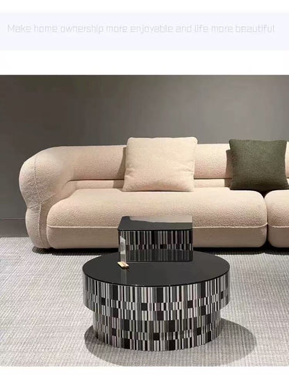 Luxury Italian L-Shaped Sectional Sofa Set