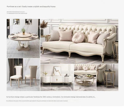 Luxury Leather Sofa Set