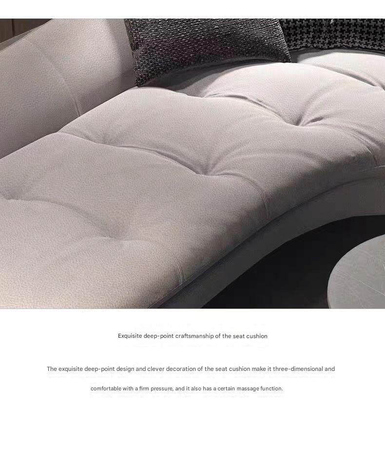 Modern Curved Chaise Lounge Chair