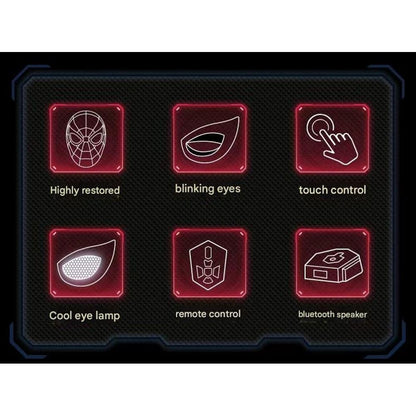 Iron Spiderman 1:1 Wearable Helmet with Display Base