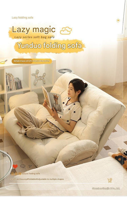 Lazy Folding Floor Sofa Bed With Adjustable Backrest