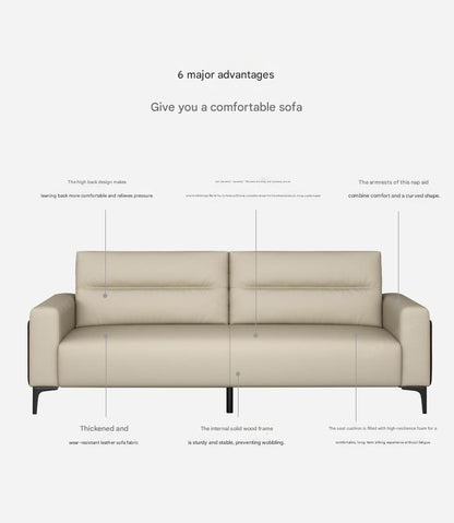 Luxury Leather Sofa Set With Coffee Table