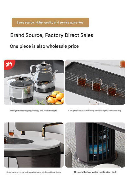 Luxury Modern Tea Table Set with Chairs