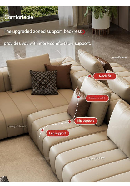 Modern Modular Luxury  Piano Key Sectional Sofa Set