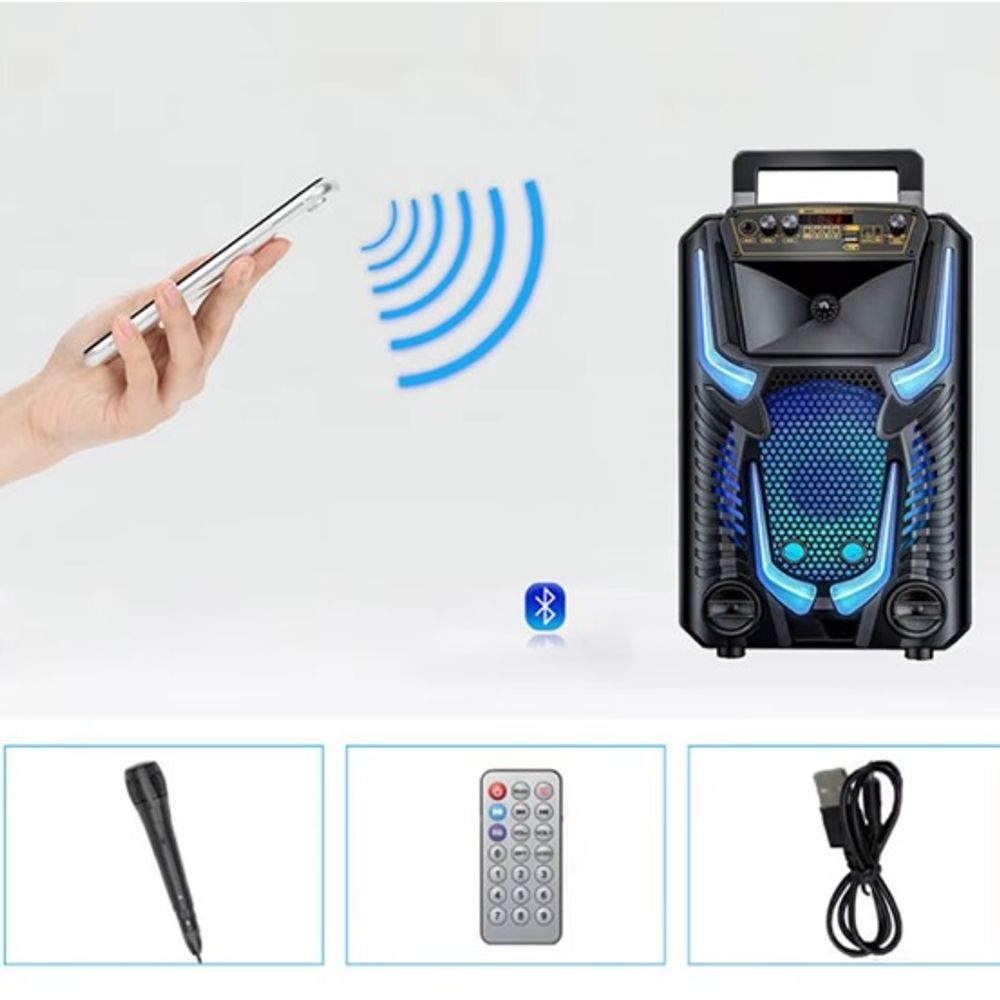8 Inch Bluetooth Trolley Karaoke Speaker