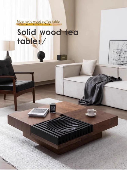 Multifunctional Wooden Tea Table