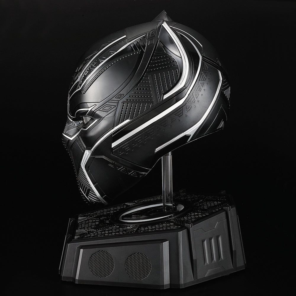 Killerbody Black Panther Helmet with Bluetooth Speaker Base