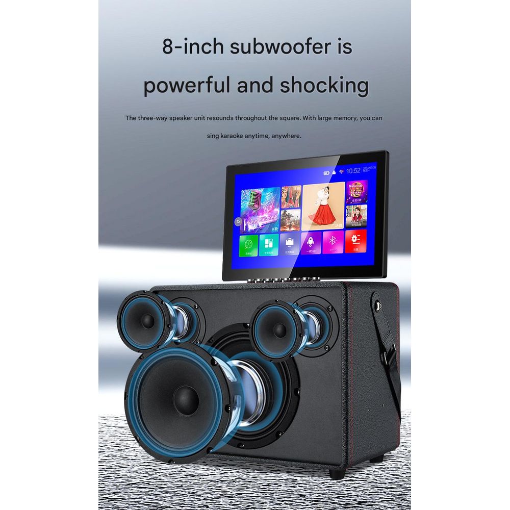 Outdoor Karaoke KTV All-in-One Speaker with Mic