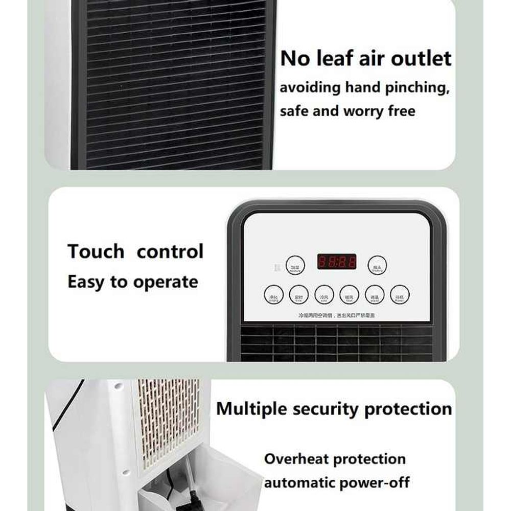 5L Portable Bladeless Air Cooler & Heater