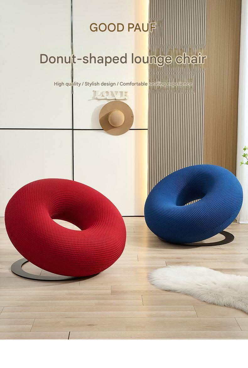 Modern Donut Swivel Single Lazy Sofa Chair
