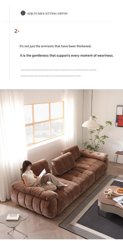 Premium Modern Adjustable Sofa with High Backrest Multi Seat
