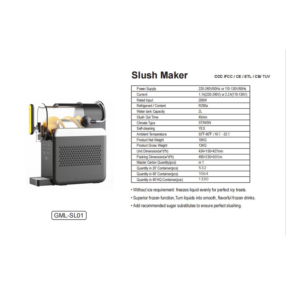 1.8L Multi Function Slush & Smoothie Machine