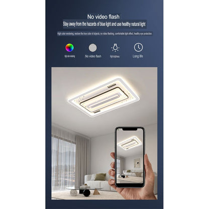 Minimalist Bladeless LED Ceiling Fan