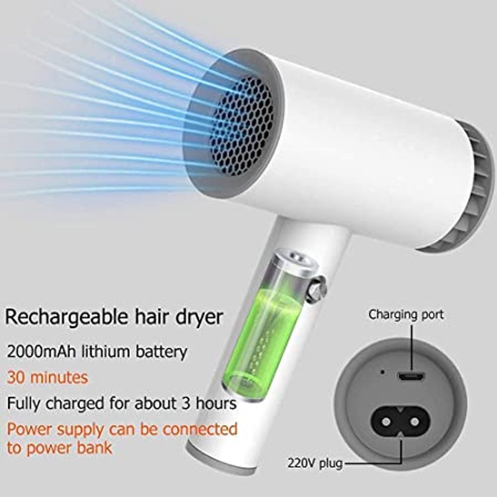 USB Cordless Hair Dryer