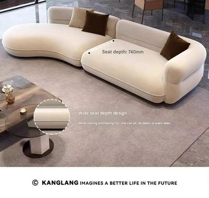 Luxury Modern Curved Sectional Sofa Set
