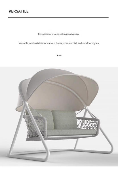Modern Outdoor Swing Sofa with Canopy