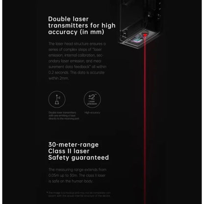 HOTO 30M Smart Laser Rangefinder Ruler