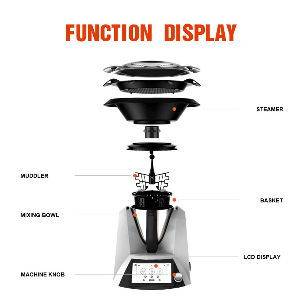 Multifunction Food Processor Cooking Robot