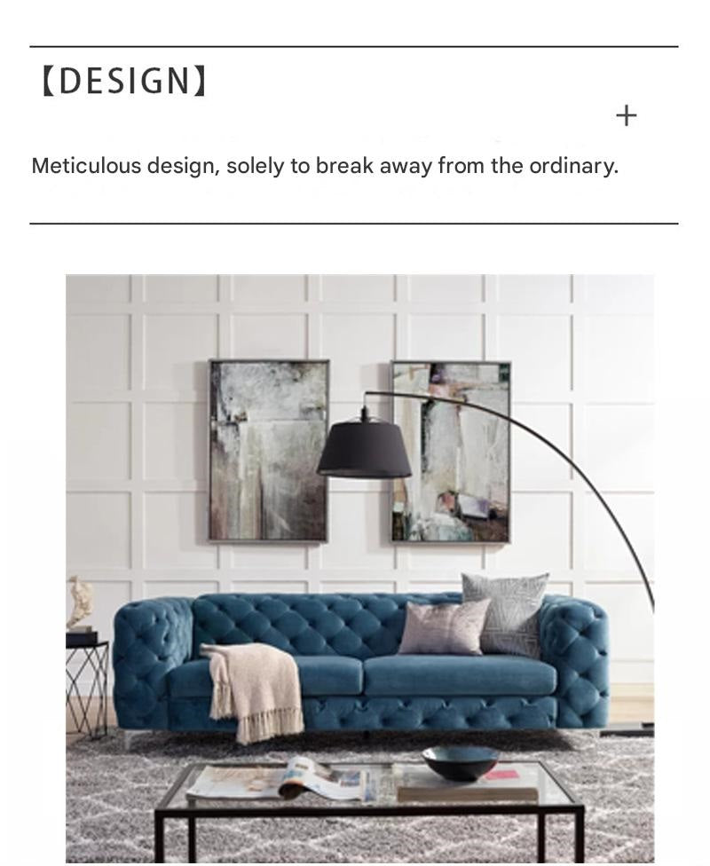 Modern Luxury Velvet Tufted Sofa