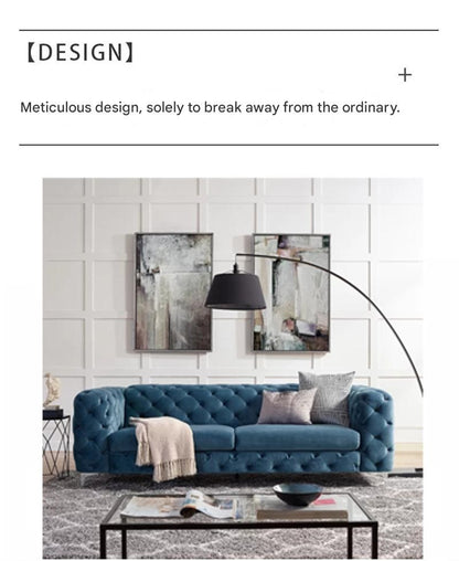 Modern Luxury Velvet Tufted Sofa