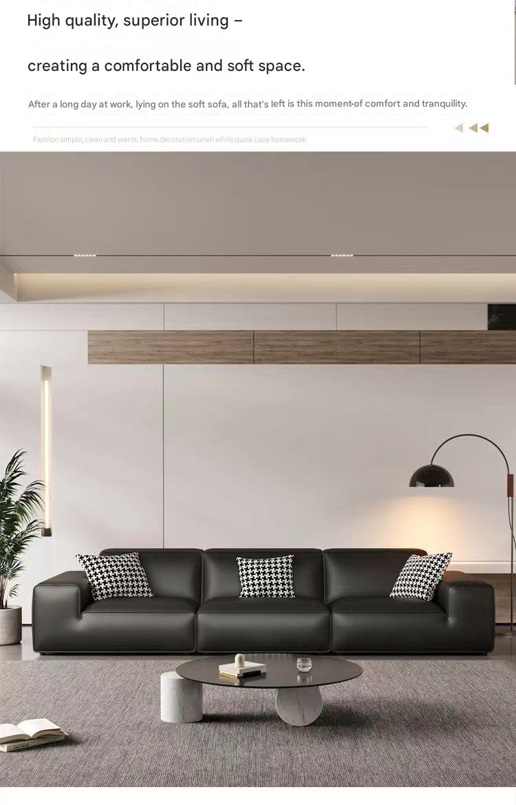 Luxury 3 Seater Leather Sofa