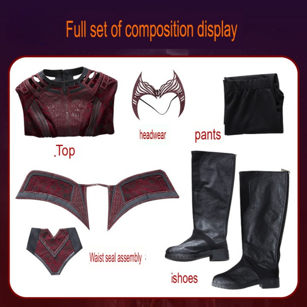 Doctor Strange Multiverse Wanda Scarlet Witch Cosplay Costume