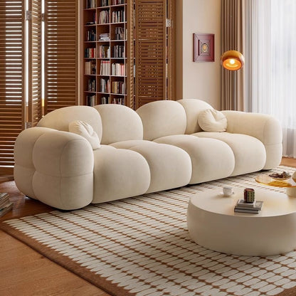 Luxury Velvet Puff Fabric Sofa